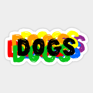 Dog Pile Sticker